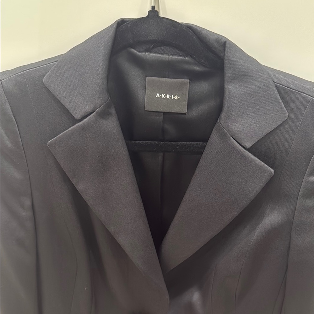 Akris Black Blazer With Statement Button - image 2